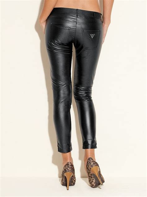 guess faux leather pants